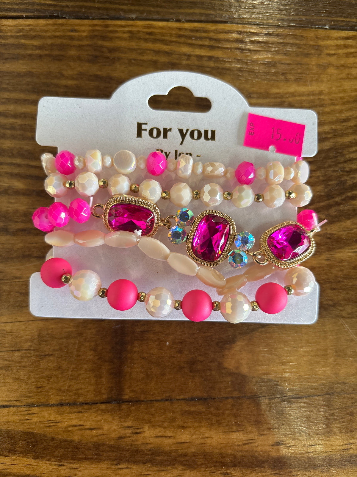 Hot Pink Bracelet Stack