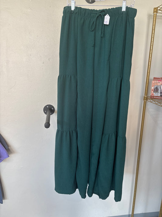 Forest green Wide leg