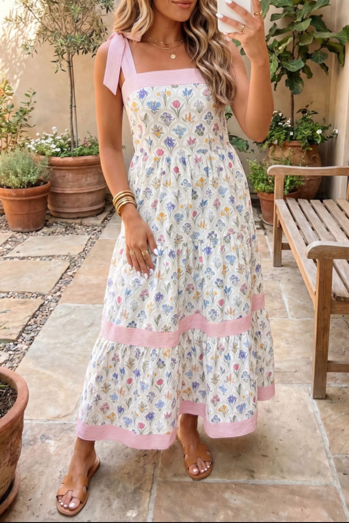 Floral Knotted Maxi